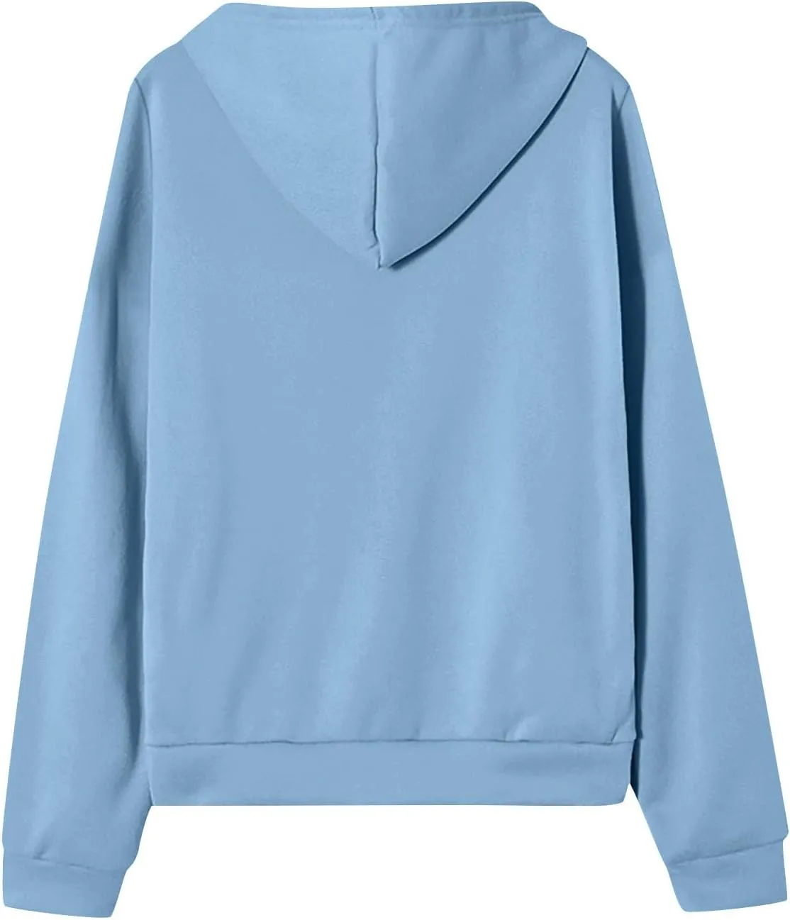 Womens Zip Up Hoodies Casual Long Sleeve Hoodie Jacket Oversized Lightweight Pullover Sweatshirts Tops with Pocket